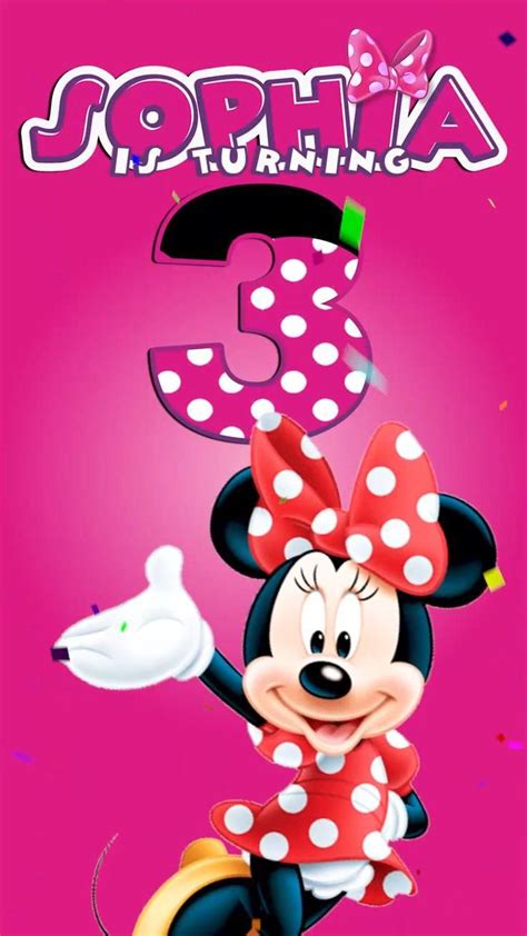Minnie Mouse Pink Birdaycard Com Artofit