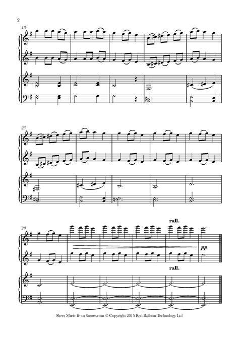 Carol Of The Bells Sheet Music For Piano Duet
