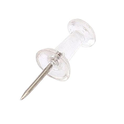 Sosw 200 X Clear Push Pins Transparent Plastic In Pin From Office