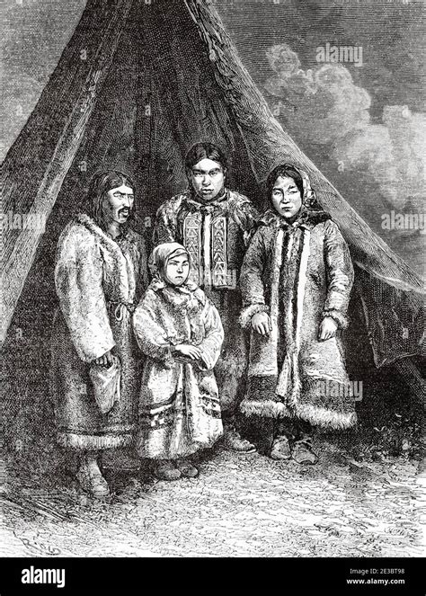 Dolgan Native People Encampment Yenisei River Arctic Ocean Russia