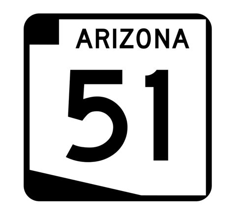 Arizona State Route 51 Sticker R2703 Highway Sign Road Sign Winter