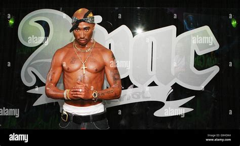 The Wax Figure Of Tupac Shakur At Madame Tussauds In Central London