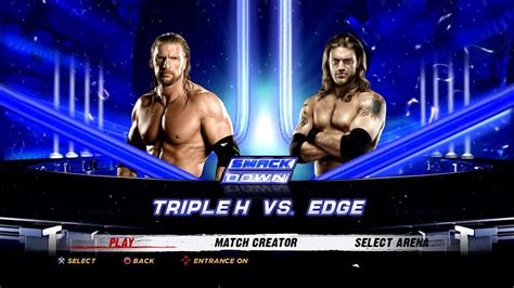 WWE PS Triple H VS Edge K MClassic YouTube