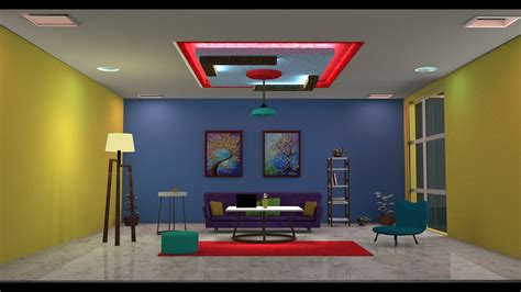 Living Room Design In Maya Part 2 Youtube