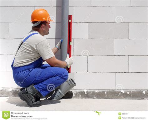 Plumber At Work Stock Image Image Of Builder Jumpsuit 9809437