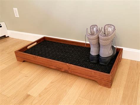 Rustic Wooden Boot Tray Boot Tray Wood Boot Tray Etsy