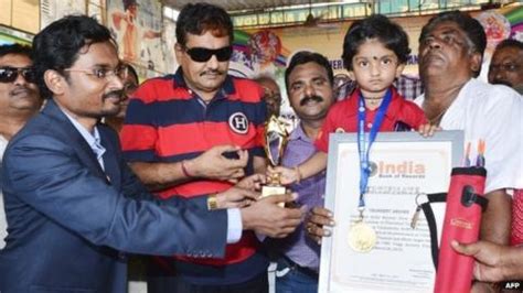 Indian Two Year Old Sets National Archery Record BBC News