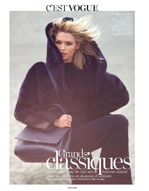 Hana Jirickova By David Bellemere Magazine Photoshoot For Vogue Paris