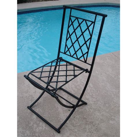 Shop Handmade Wrought Iron Folding Chair Morocco Free Shipping