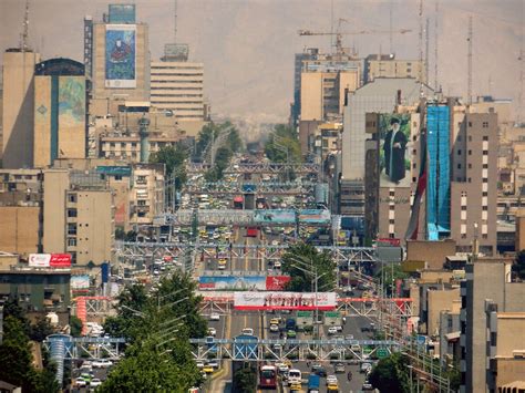 Azadi Boulevard Of Tehran Tehran Iran Pedestrian Bridge Flickr