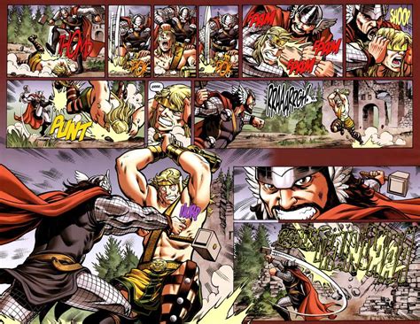 Heracles (his greek name) was said to have surpassed everyone in size and strength and it was obvious from his appearance that he was the son on zeus [hence the cleft chin; Rate the Comic Book Battle Scene - Gen. Discussion - Comic ...