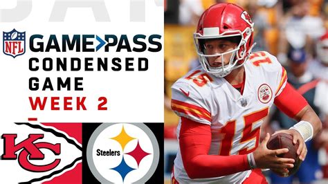 A subscription to nfl game pass also allows you to access the nfl films archive, including previous seasons of hard knocks, a football life, and mic'd up. Chiefs vs. Steelers | Week 2 NFL Game Pass Condensed Game ...