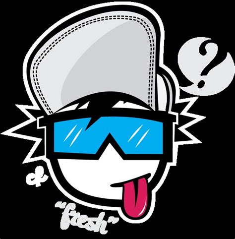 An Image Of A Cartoon Character With Sunglasses And Tongue Sticking Out