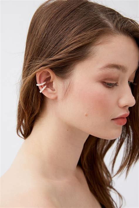 Pearl Ear Cuff Set Urban Outfitters