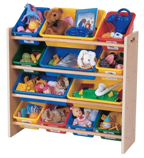 Shopping For Tot Tutors Kids Toy Organizer With Storage Bins Primary