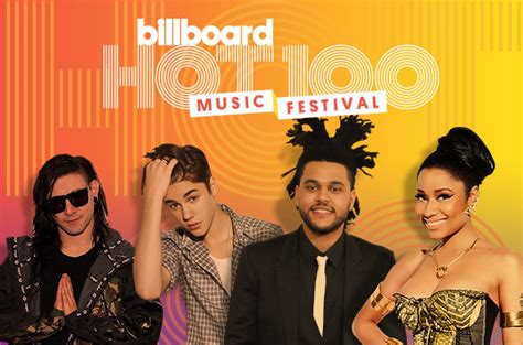 nicki minaj lil wayne and the weeknd to headline billboard s inaugural hot 100 music festival