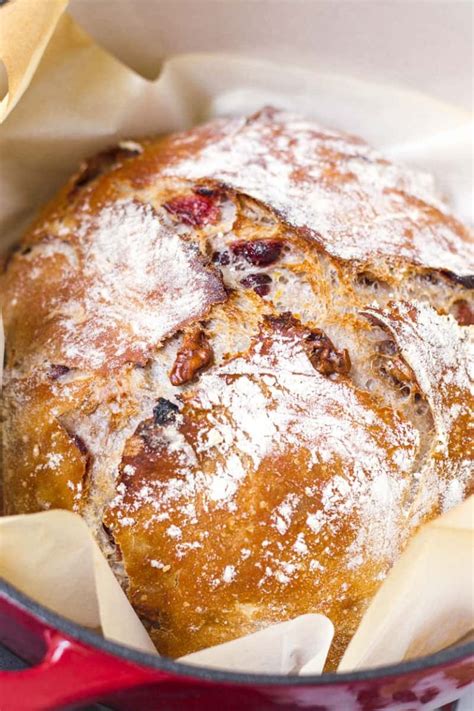 Cranberry Walnut Bread No Knead Cooking For My Soul Recipe