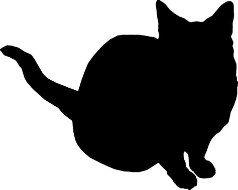 Cat Silhouette Clip Art Cats Sitting Png Download 100