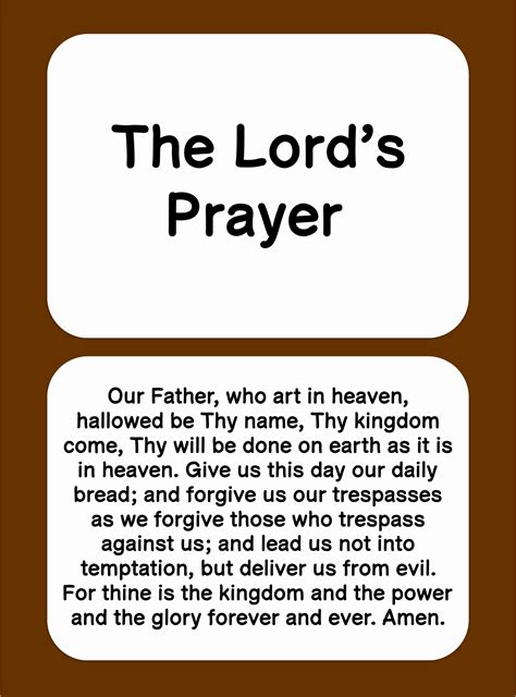 10 Best Printable Lords Prayer Craft Pdf For Free At Printablee