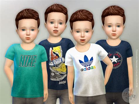 T Shirt Toddler Boys P01 By Lillka At Tsr Sims 4 Updates