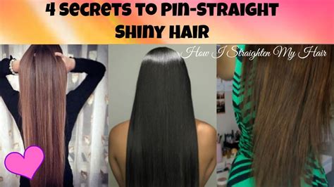 Doing this incorrectly might create a bend or crimp. Secrets to Pin Straight Shiny Hair ♡ How I Straighten My ...