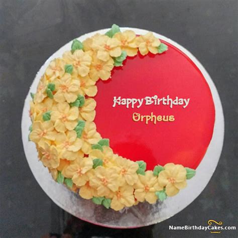 Happy Birthday Orpheus Cakes Cards Wishes