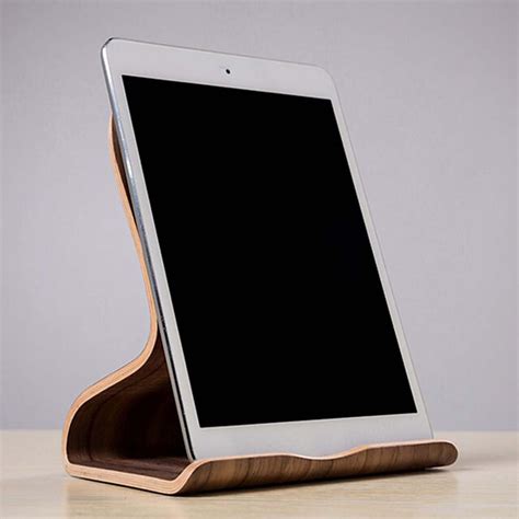 Holz Tablet Halter Ständer Für Schreibtisch Küche Oder Musik Etsy