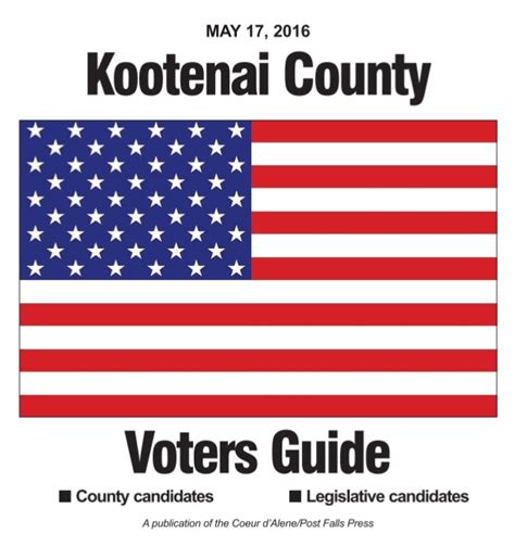 Kootenai County Voters Guide Republican North Idaho Political Action