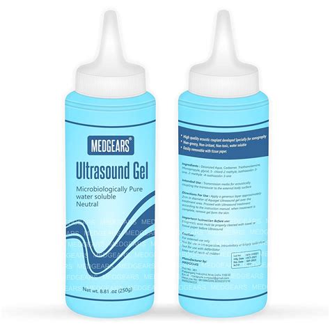 Medgears Microbiologically Pure Water Ultrasound Gel Pack Of 2