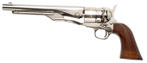 Revolver à Poudre Noire Pietta Colt Army Acier Nickelé 1860 Cal44