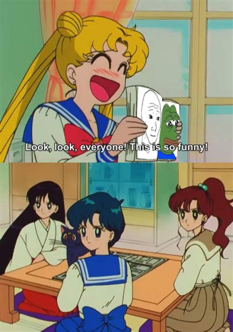 Look Look Everyone This Is So Funny Sailor Moon