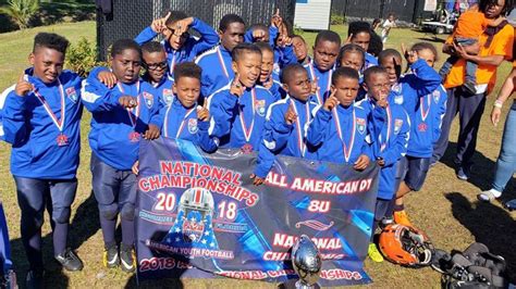 Local Youth Football Team With Historic National