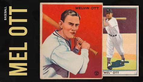 23 Most Valuable Mel Ott Baseball Cards
