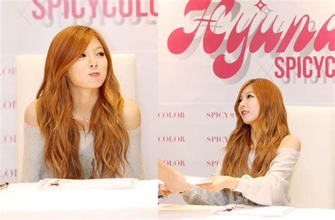 Sexy Icon Hyuna Come To See Me~ At Signing Event For Spicycolor