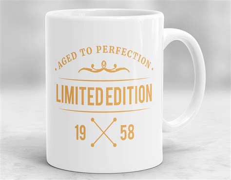Get amongst it and don't take life too seriously at all anymore, if we're to be trusted. 60th Birthday Mug 60th Birthday Present Idea 60th Birthday ...