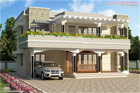 Modern Flat Roof Villa In 2900 Sqfeet Home Kerala Plans