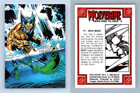 Wild Beast 11 Wolverine From Then Til Now Ii 1992 Comic Images Trading