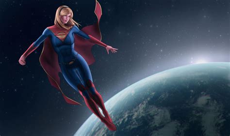 Supergirl Oversee The Earth By Moonarc On Deviantart