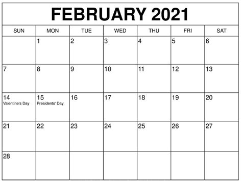 This is february 2021 printable calendar for everyone and it does not matter what is age, what is income, gender, etc. Free February 2021 Calendar Australia Template with ...