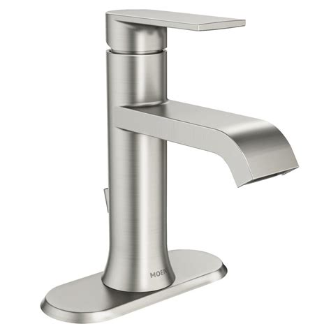 Browse the moen collection of bathroom and shower faucets to see how they come together to add comfort, luxury and find the faucet that works for you. MOEN Genta Single Hole Single-Handle Bathroom Faucet in ...