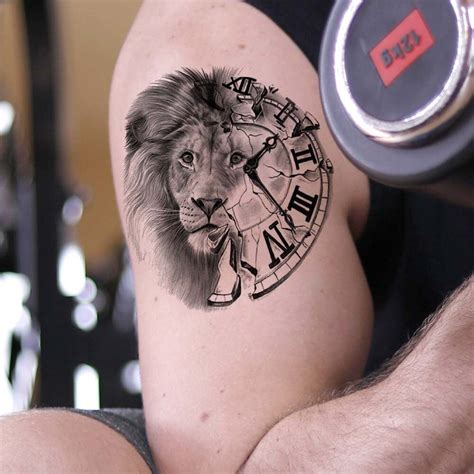 Share More Than 75 Unique Lion Clock Tattoo Designs In Eteachers