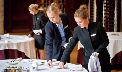 Table service is considered as a border category of service style which consists of english service in this type of f&b service, the guest is seated at the table with laid cover and orders from the menu. F&B training hotels ⋆ Mise En Place