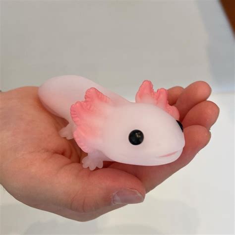 Axolotl Cute Sea Creatures Stretchy And Squeezy Toy Crunchy Bead Filled