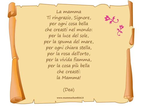 Poesia Sulla Mamma Mamma E Bambini