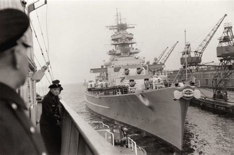 German Bismarck Class Battleship Sms Tirpitz In Occupied Gdynia Poland On 5 May 1941 On Sea