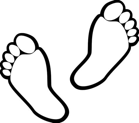 Footprints Outline Clipart Free Stock Photo Public Domain Pictures