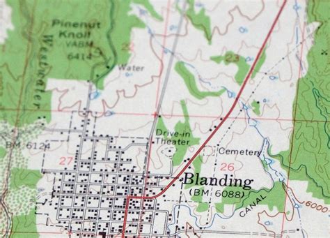 Blanding Utah Vintage Original Usgs Topo Map 1957 White Mesa 15 Minute Topographic Etsy