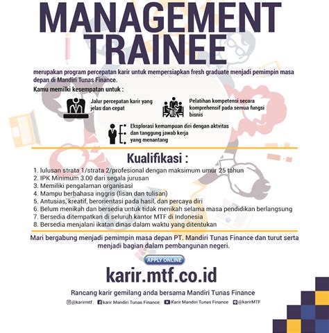 Maybe you would like to learn more about one of these? Lowongan Kerja Lowongan Kerja PT Mandiri Tunas Finance