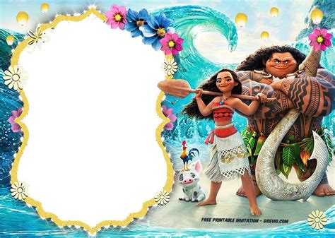 Free Moana Birthday Invitation Template New Download Hundreds Free