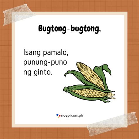 Mga Bugtong Tagalog Riddles